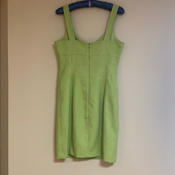 Beautiful A-line lime green Dress - Picture 3 of 4